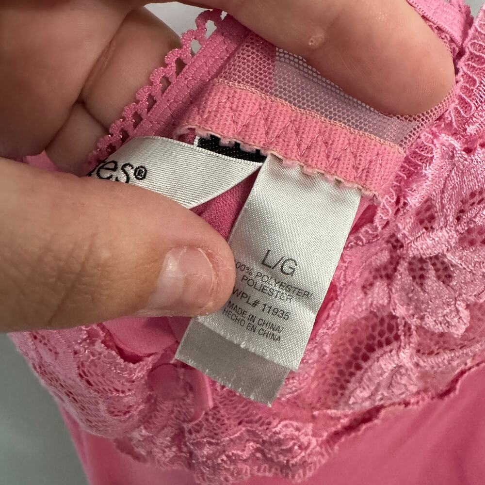 Delicates Pink Women's Lingerie Nightgown Nighty Women's Size Large w/ Underwire - Picture 5 of 8